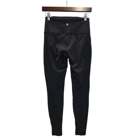 Lululemon Wunder Under High Rise Tight Leggings Mix & Mesh Black 28” Women 6 - Picture 5 of 7